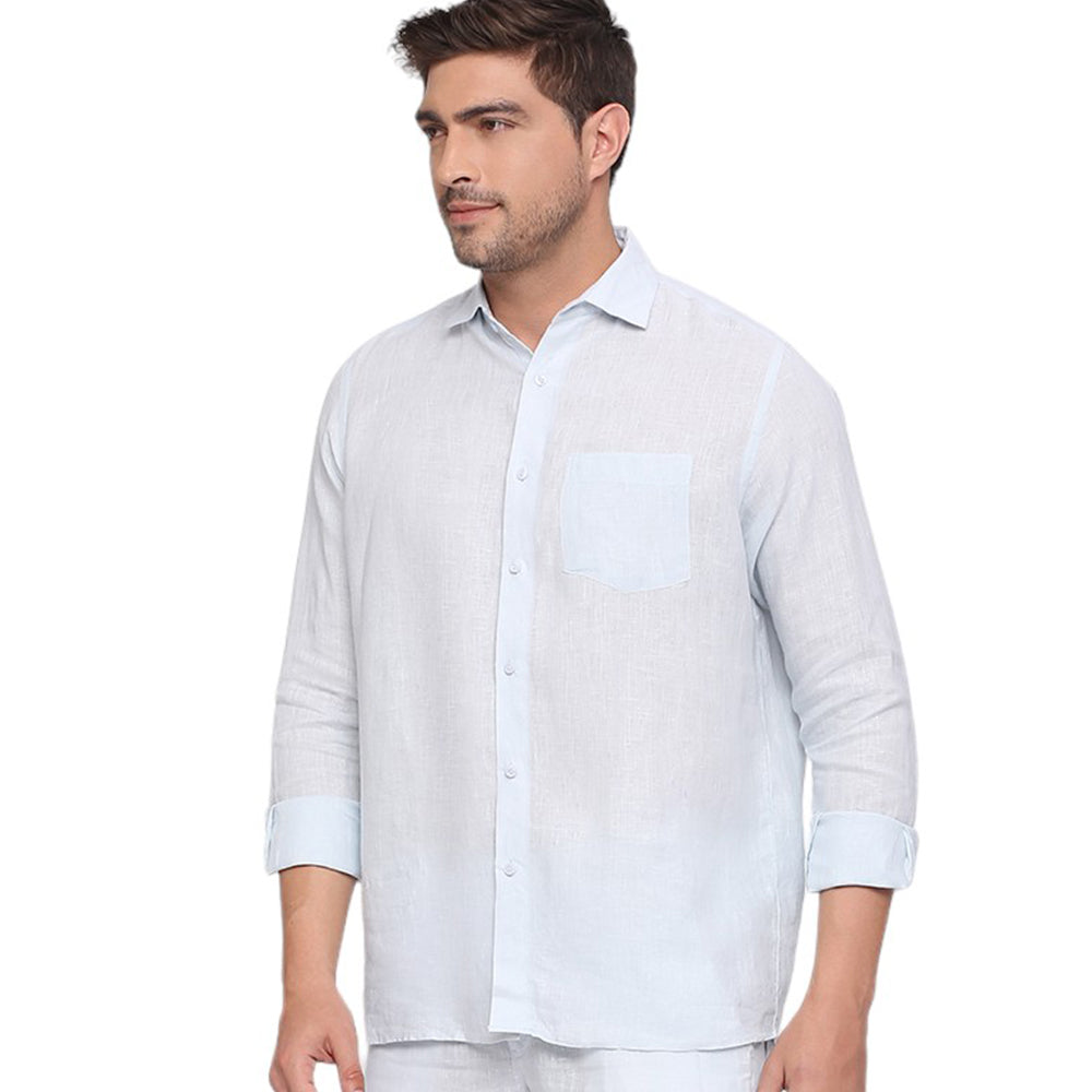 Linen Shirt β Sky Blue