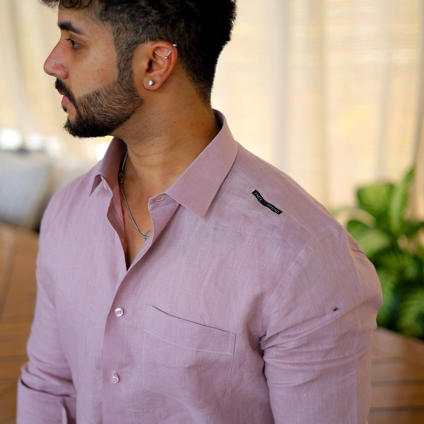 Linen Shirt – Dusty Pink