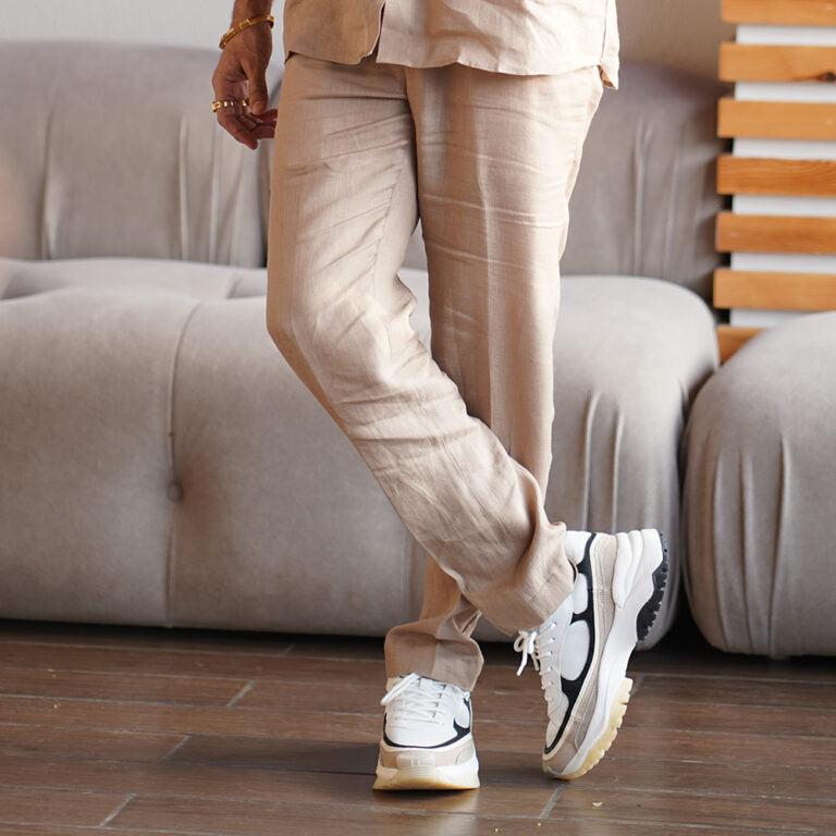 Linen Trouser β Beige Brown
