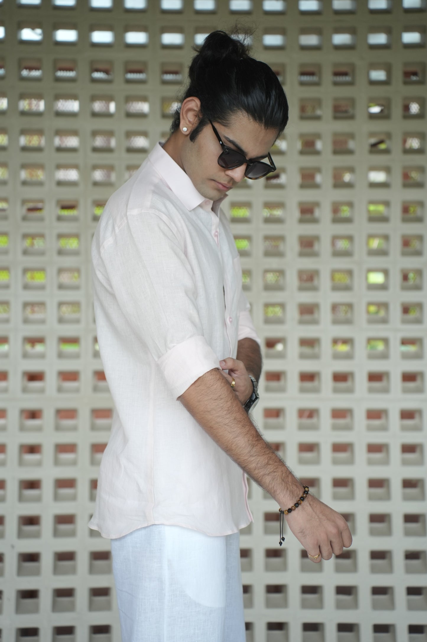 Baby Pink Linen Shirt