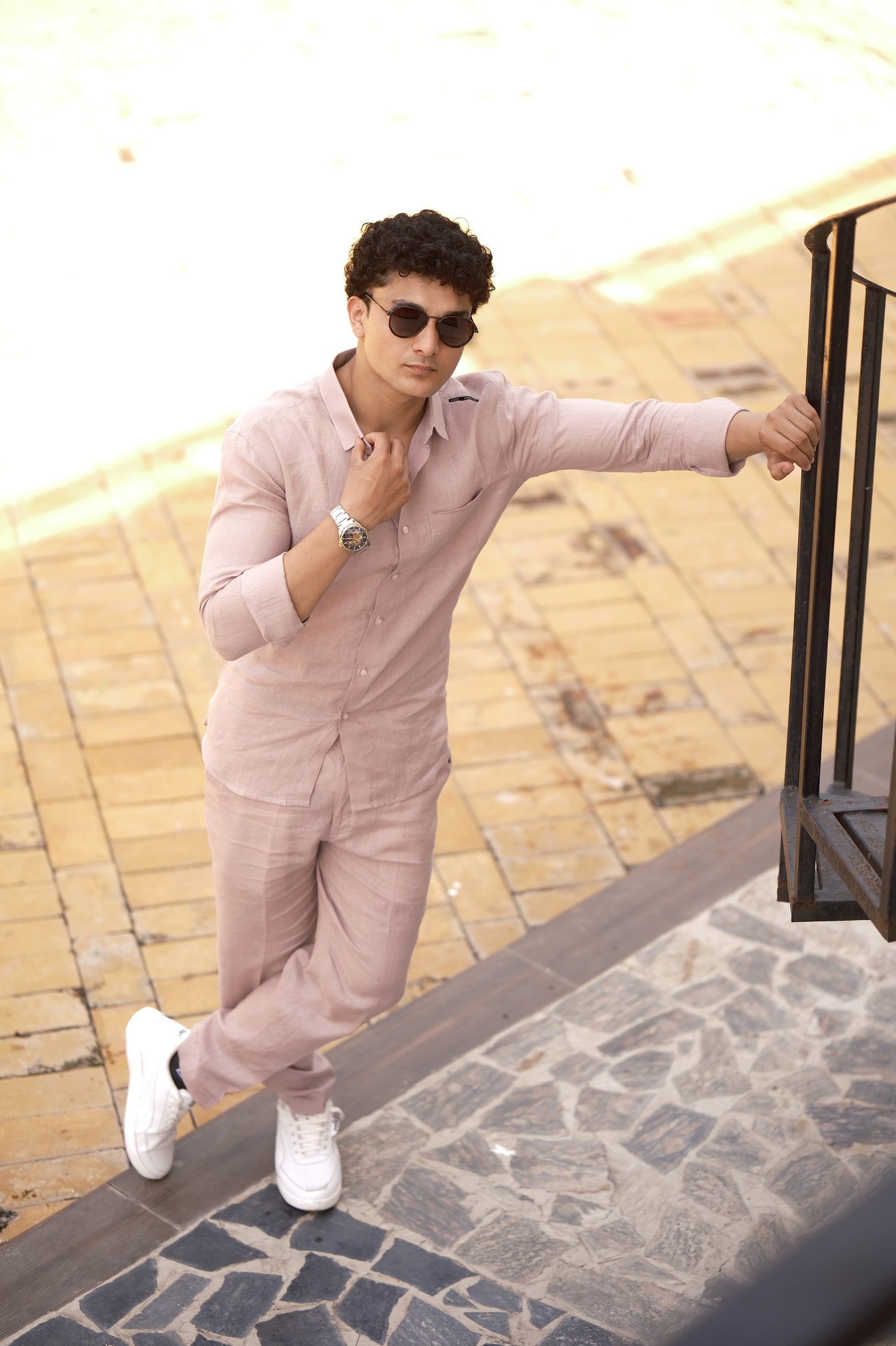 Dusty Pink - Pure Linen Cord Set