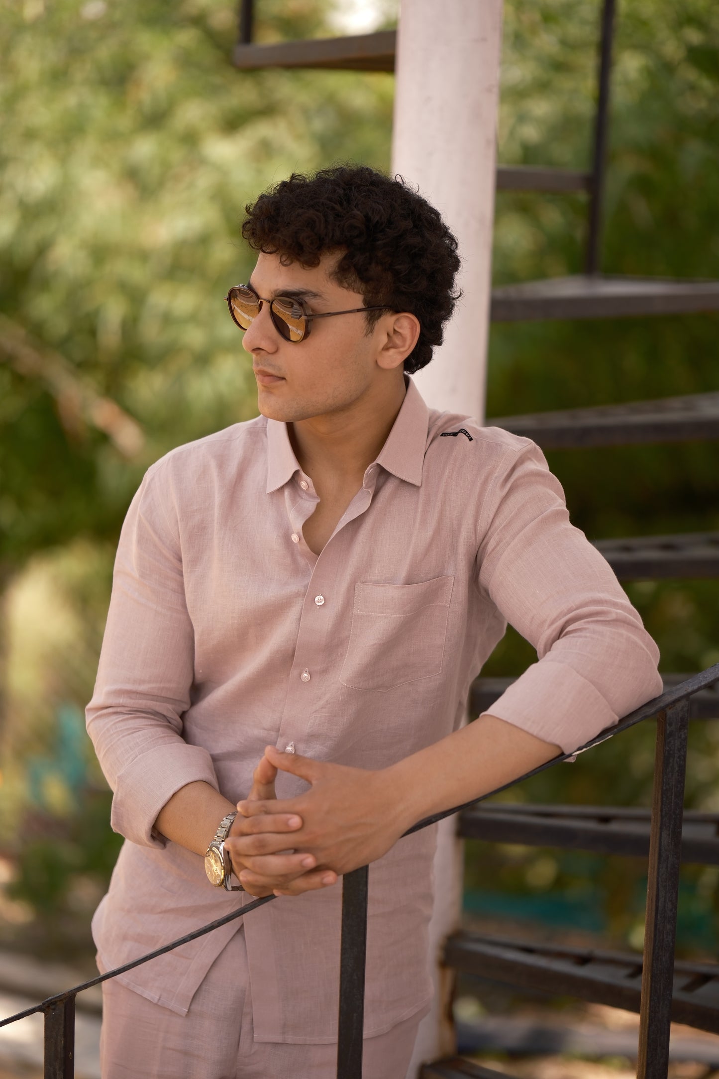 Dusty Pink - Pure Linen Cord Set