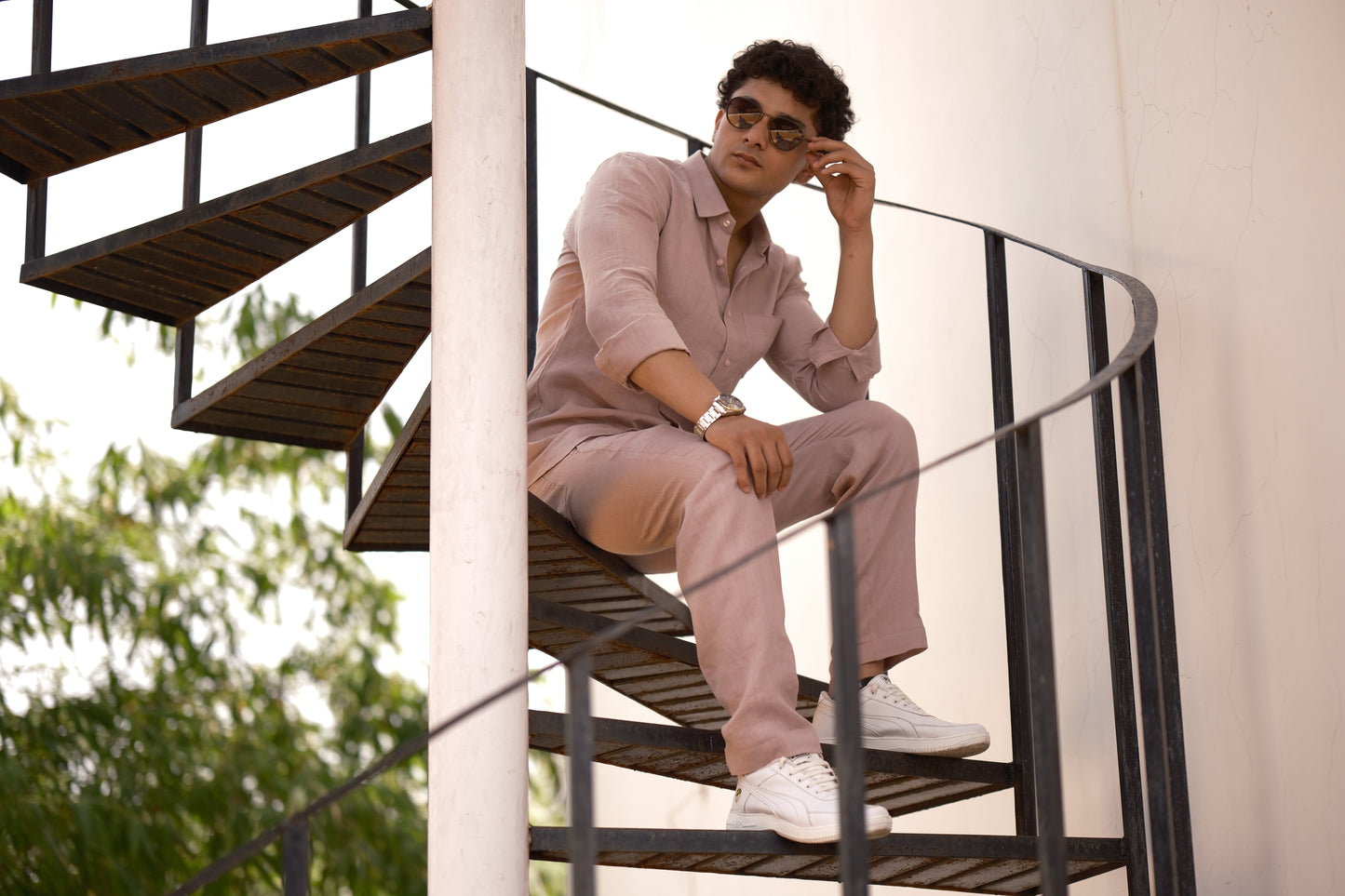 Dusty Pink - Pure Linen Cord Set