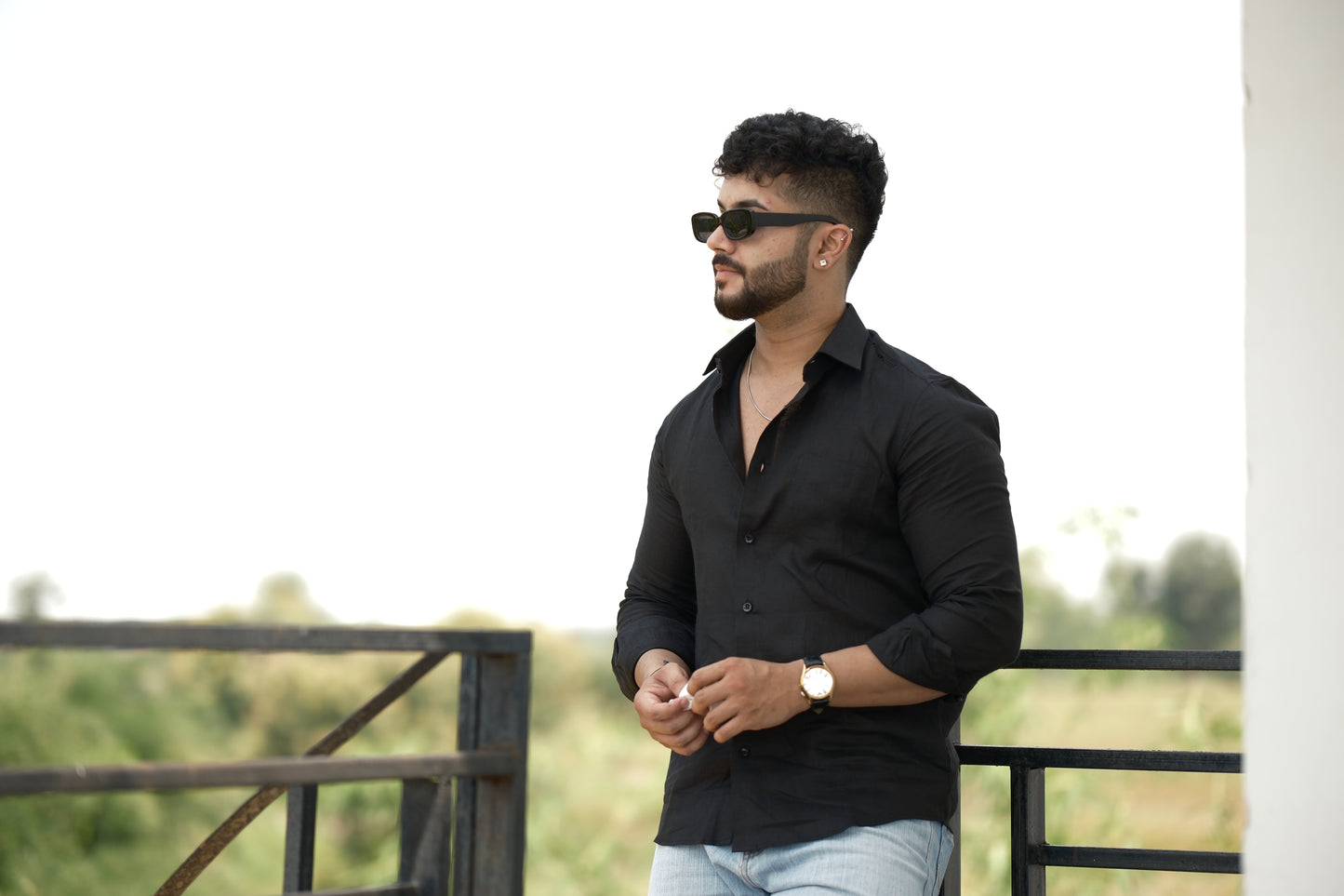 Linen Shirt – Classic Black