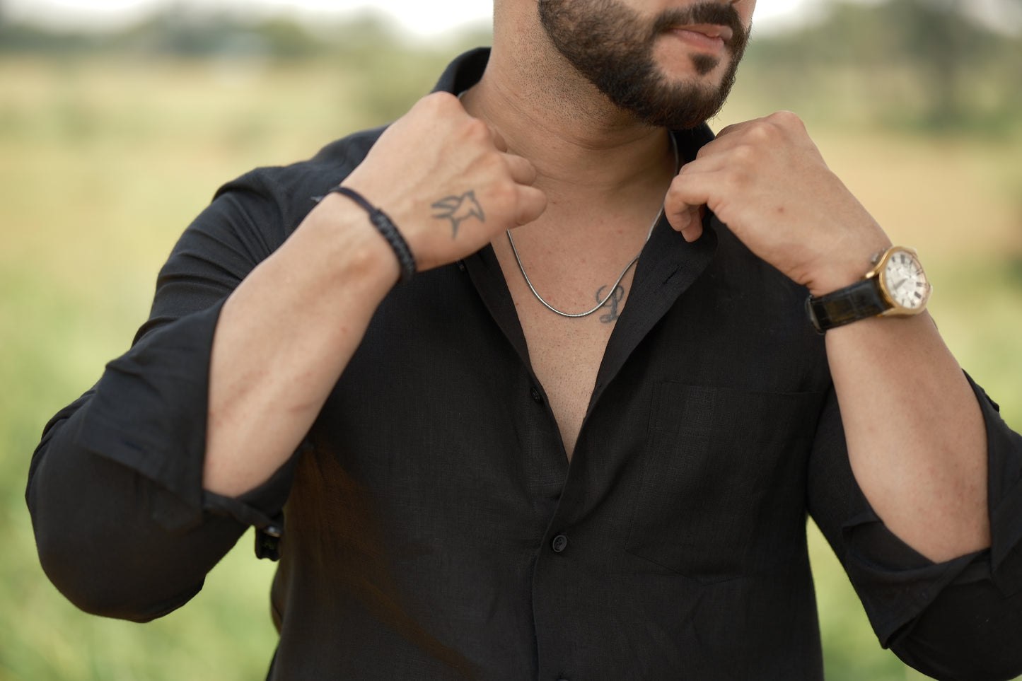 Linen Shirt – Classic Black