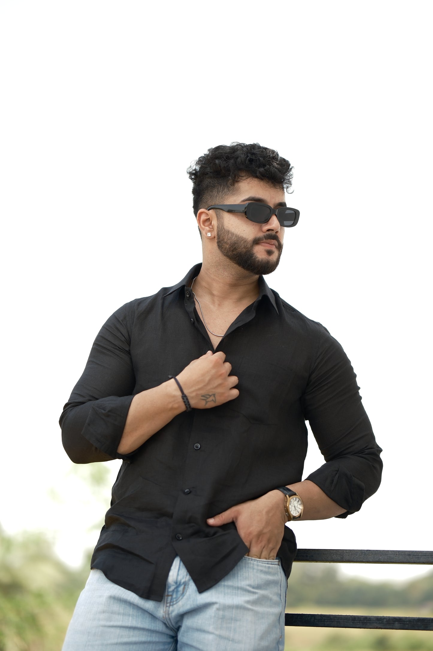Linen Shirt – Classic Black