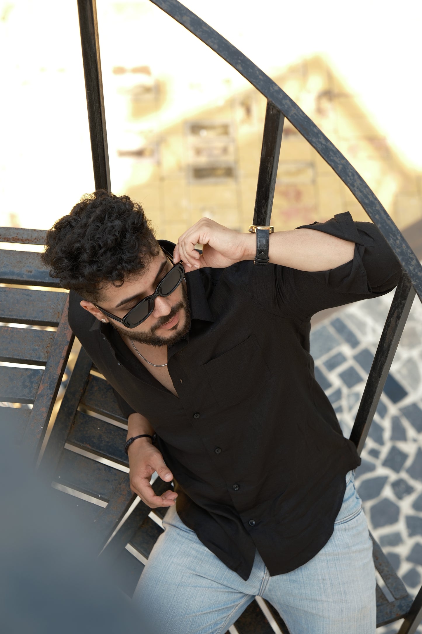 Linen Shirt – Classic Black