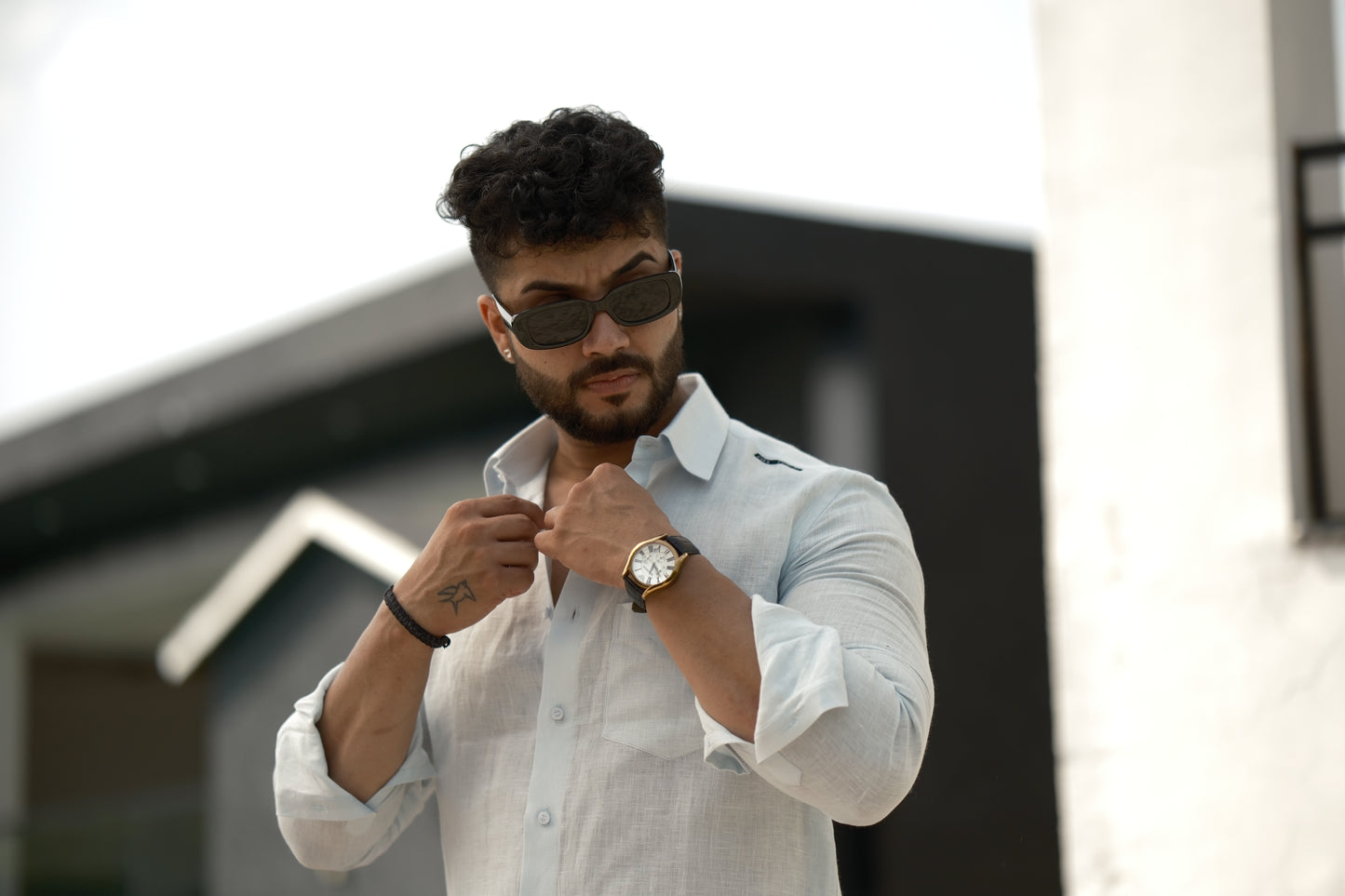 Linen Shirt β Sky Blue