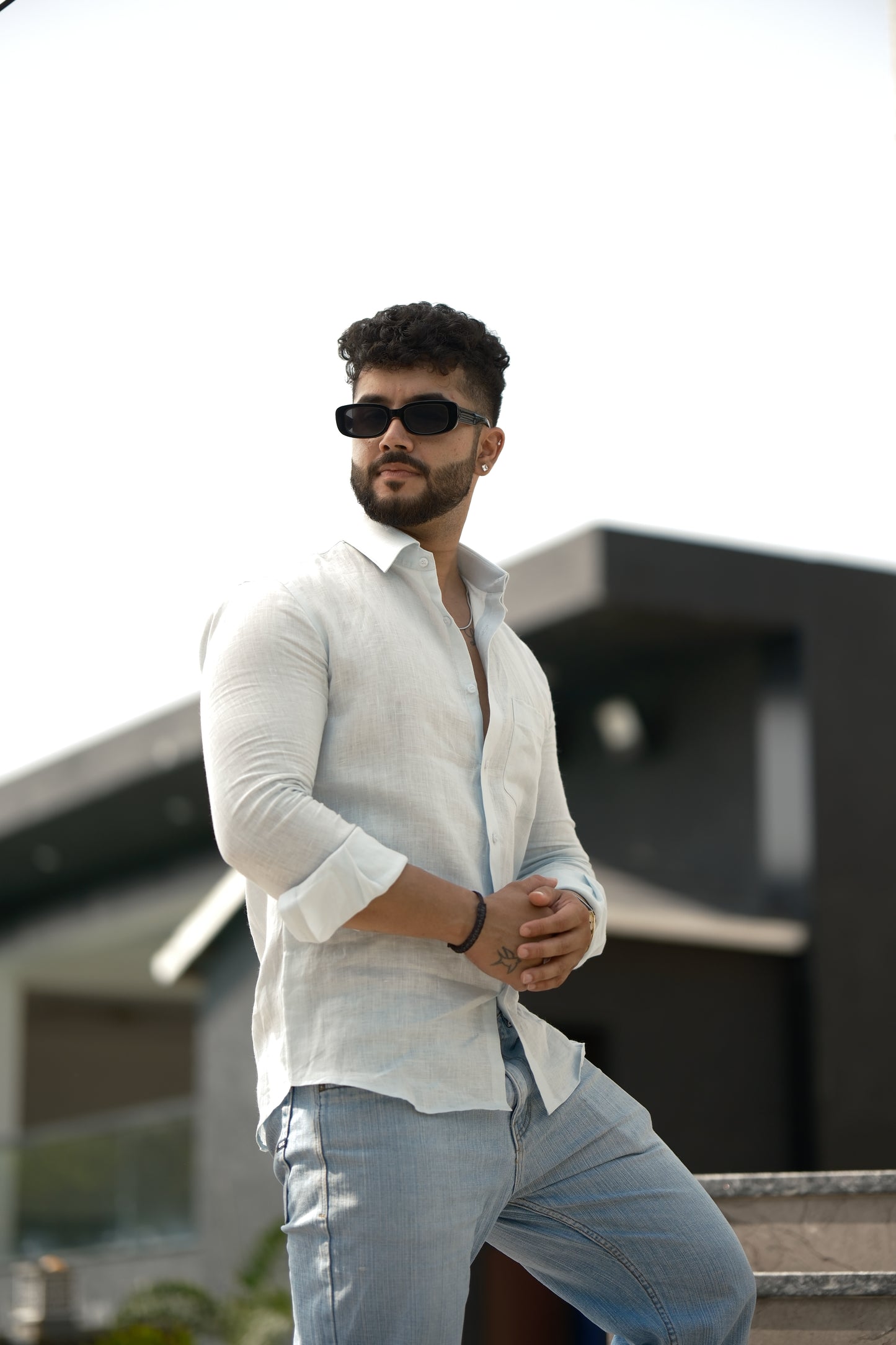 Linen Shirt β Sky Blue