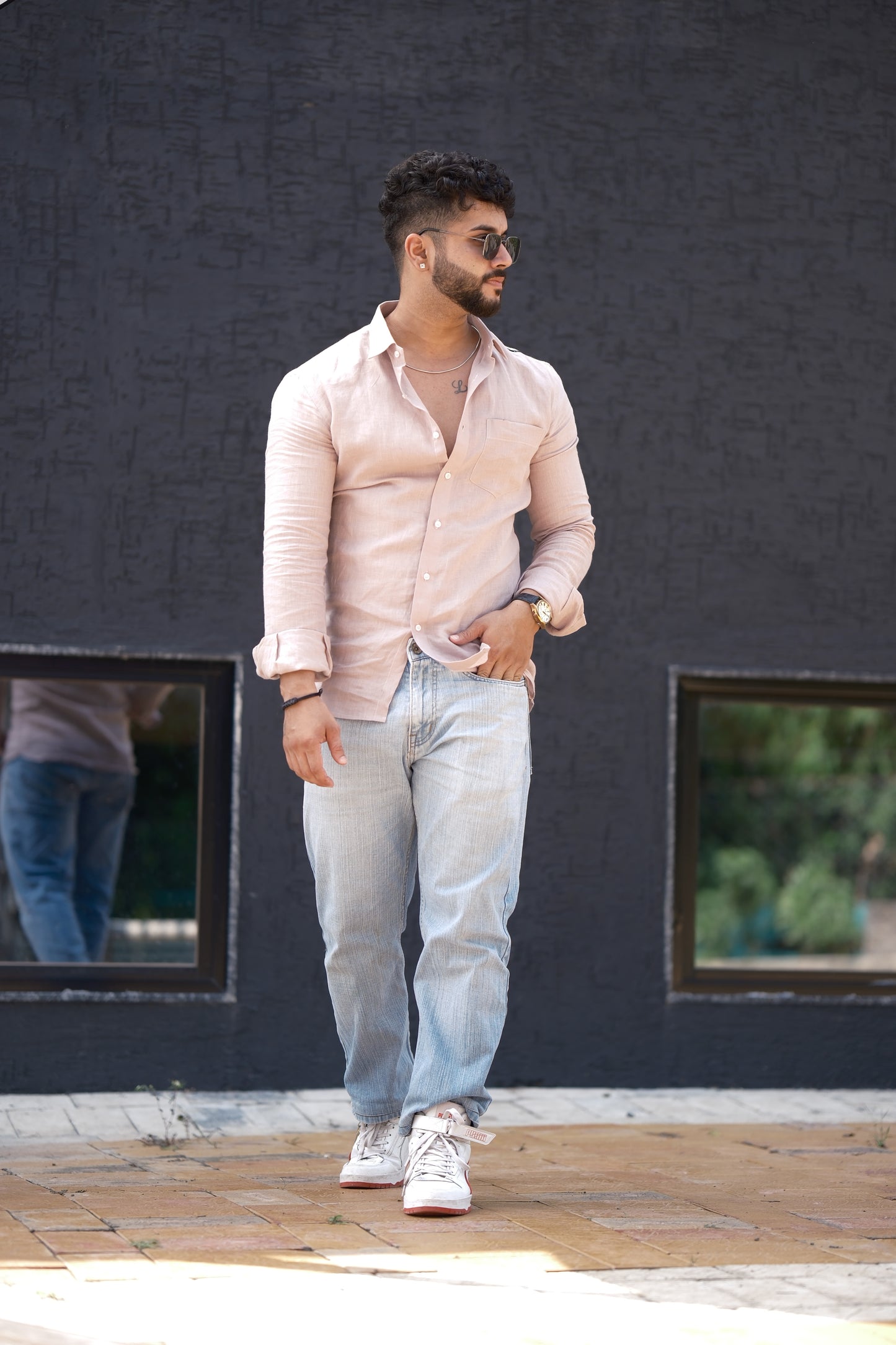 Linen Shirt – Dusty Pink