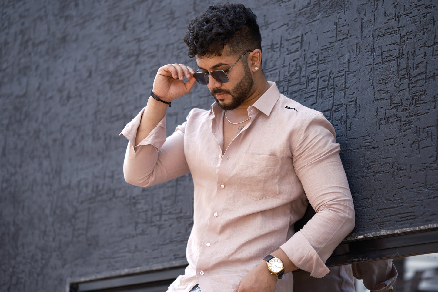 Linen Shirt – Dusty Pink