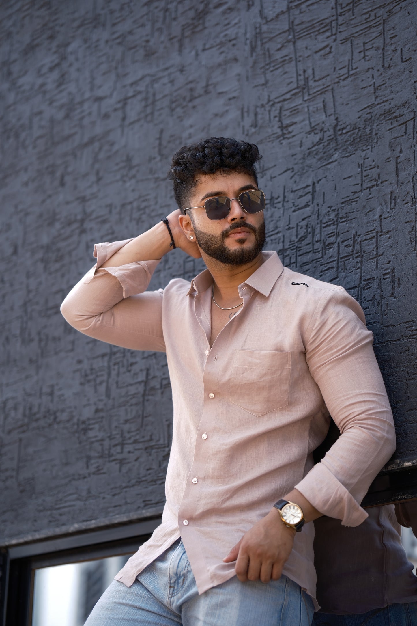 Linen Shirt – Dusty Pink