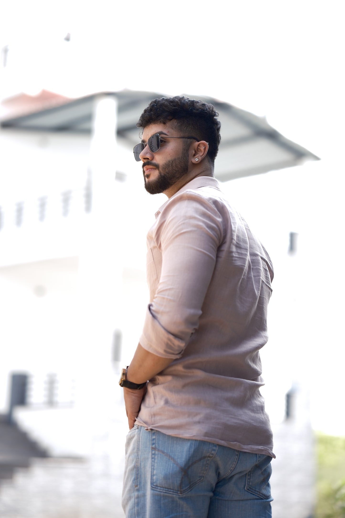 Linen Shirt – Dusty Pink