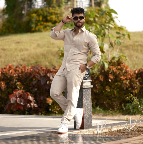 Natural - Cotton Linen Full Pant