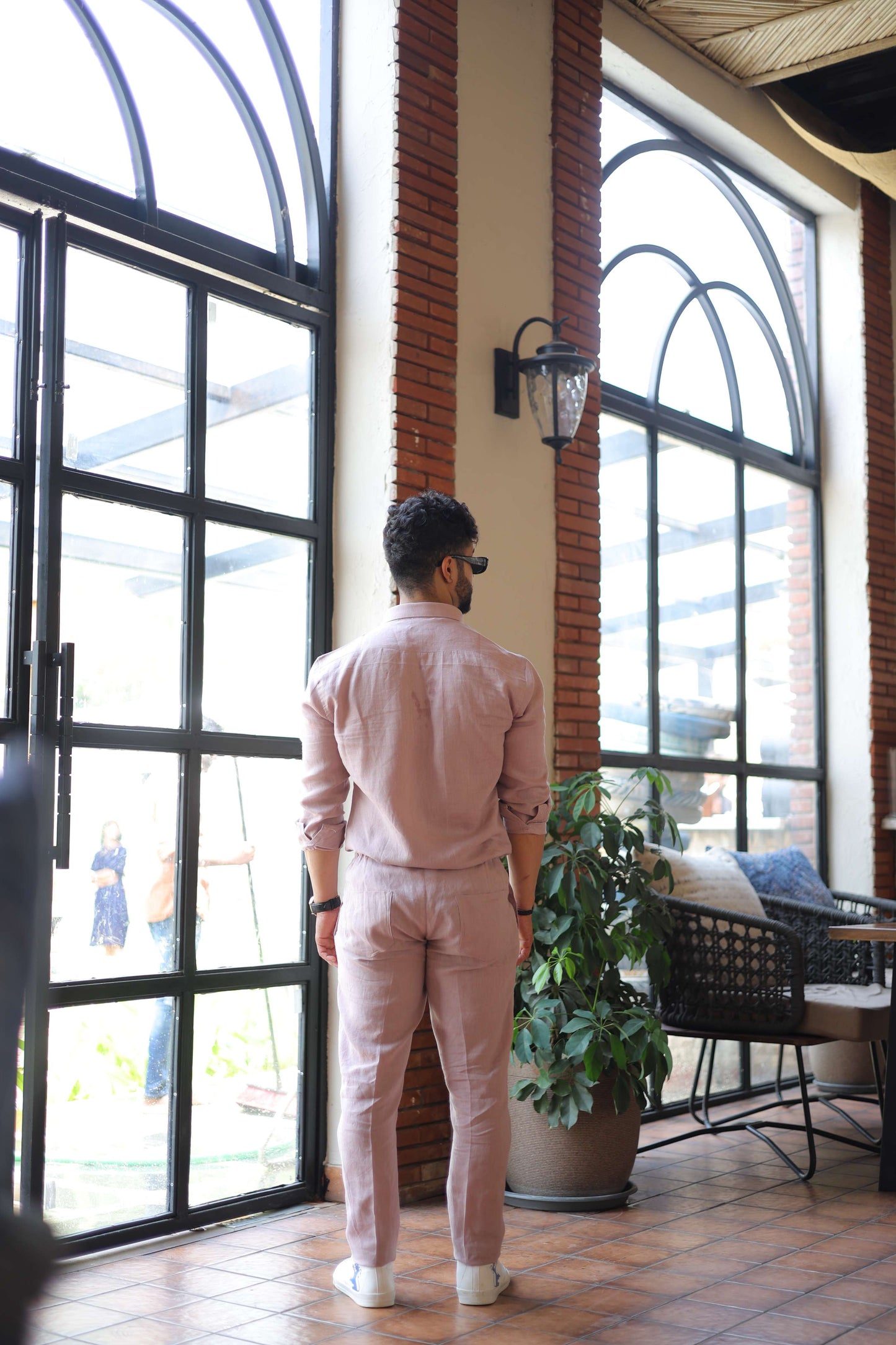 Dusty Pink - Pure Linen Cord Set