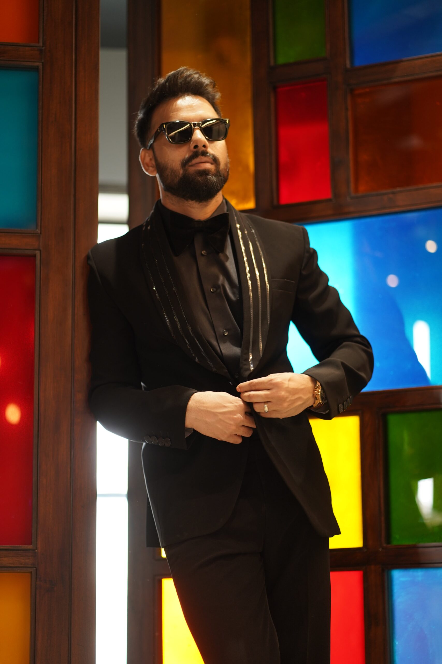 Black Metallic Tuxedo Set – MEC PRIMO