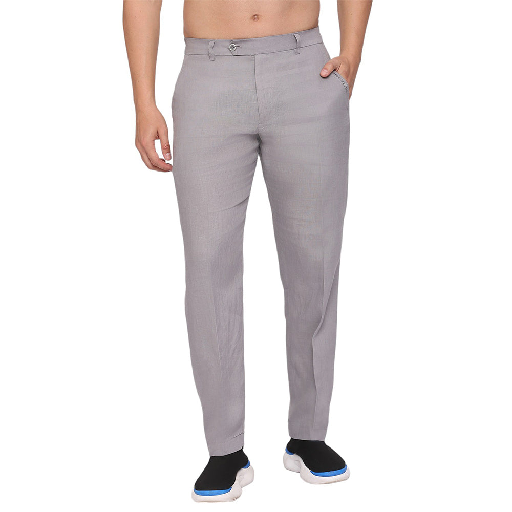 Linen Trouser - Grey