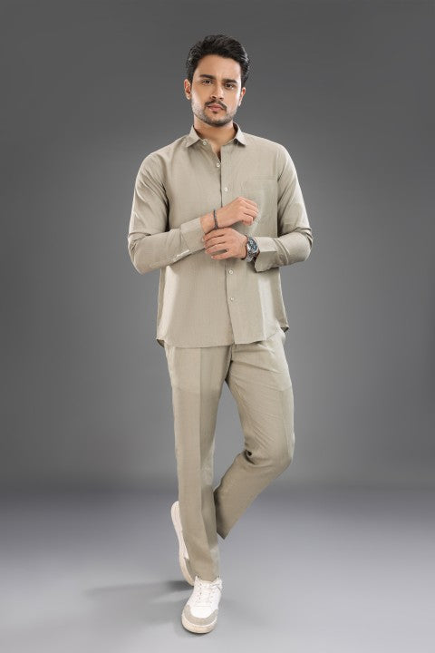 Olive Green - Pure Linen Cord Set