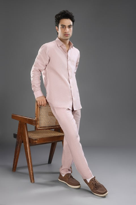 Dusty Pink - Pure Linen Cord Set