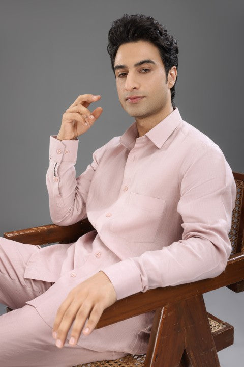 Dusty Pink - Pure Linen Cord Set