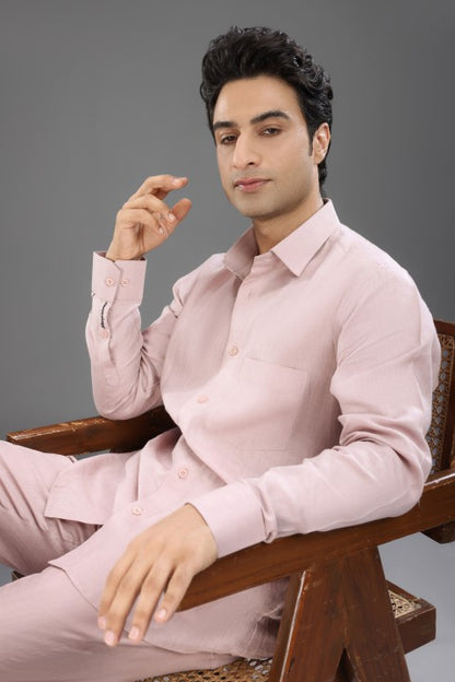 Dusty Pink - Pure Linen Cord Set
