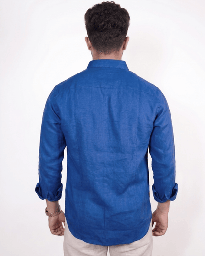 Royal Blue Linen Co-ord Set