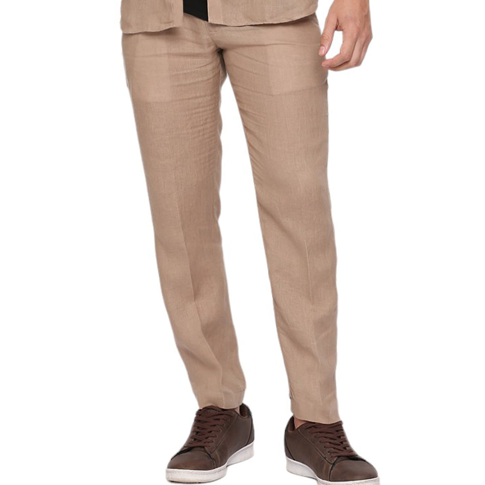 Linen Trouser – Beige Brown