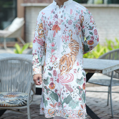 Vantara Inspired Kurta Set - White