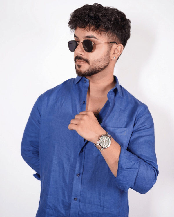 Royal Blue Linen Co-ord Set