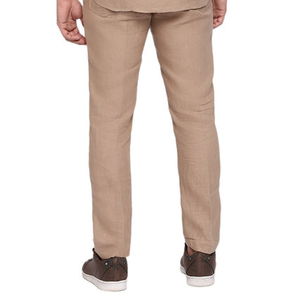 Linen Trouser – Beige Brown