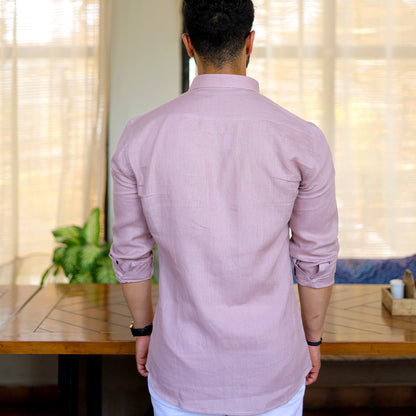 Linen Shirt – Dusty Pink