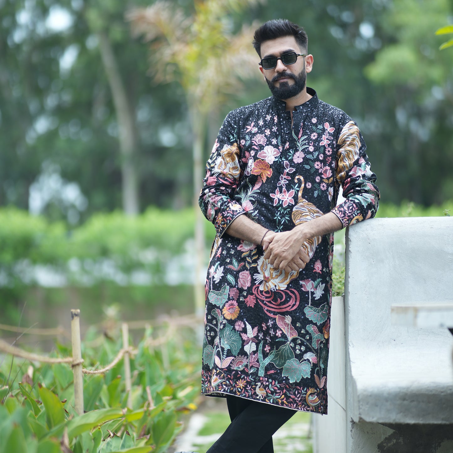 Vantara Inspired Kurta Set - Black