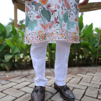 Vantara Inspired Kurta Set - White