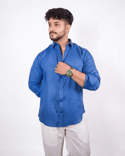 Royal Blue Linen Co-ord Set