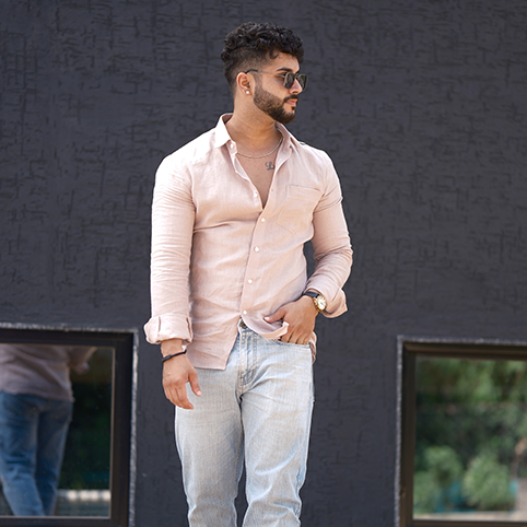 Linen Shirt – Dusty Pink