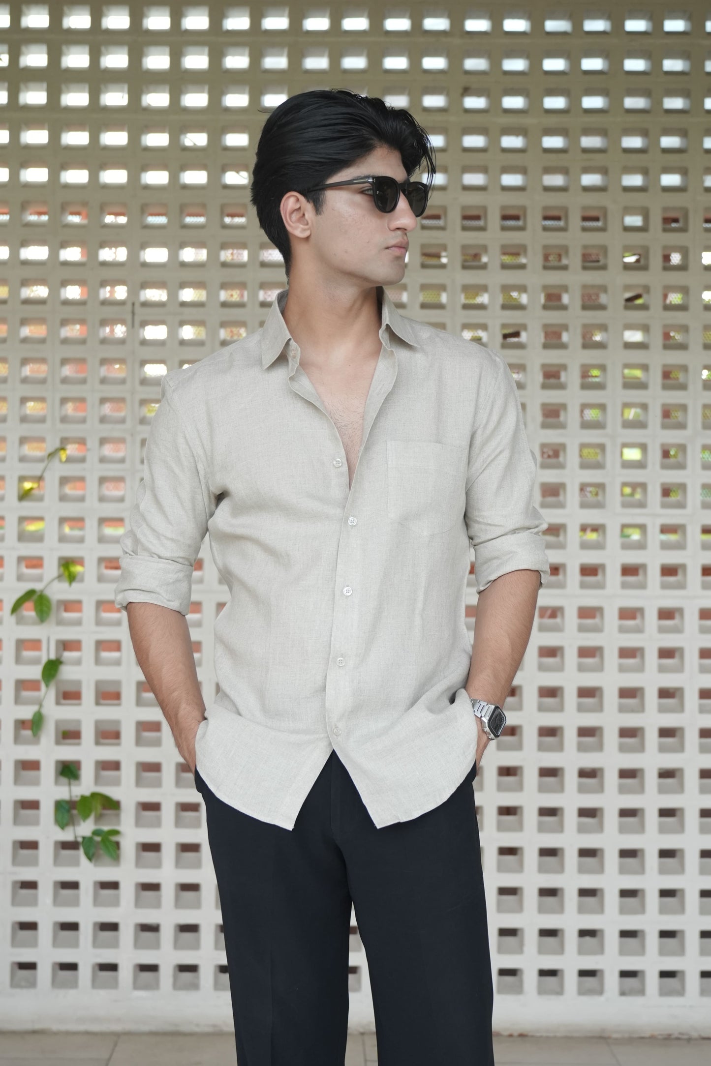 Natural Khadi Linen Shirt