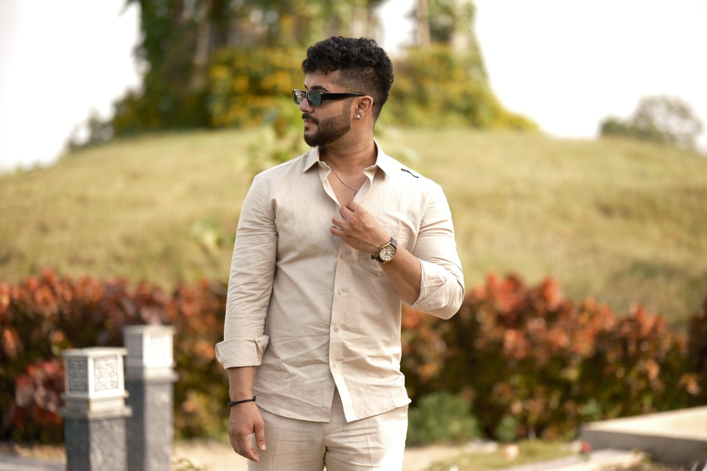 Cotton Linen Shirt - Natural