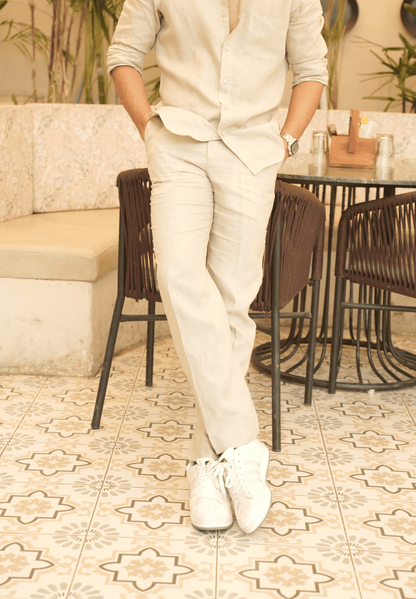 Natural Khadi Linen Trouser