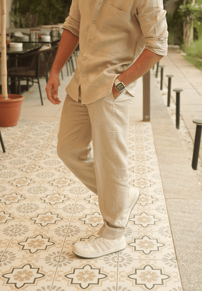 Natural Khadi Linen Trouser