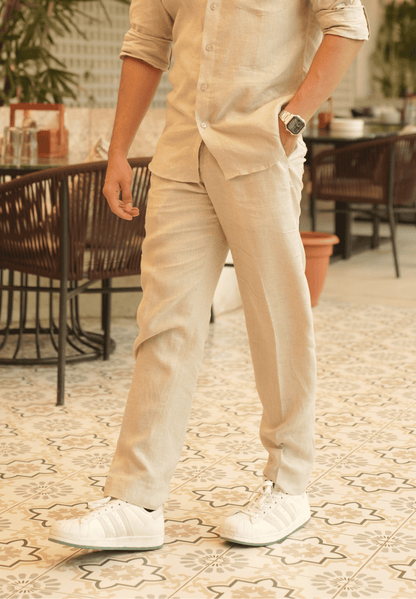 Natural Khadi Linen Trouser