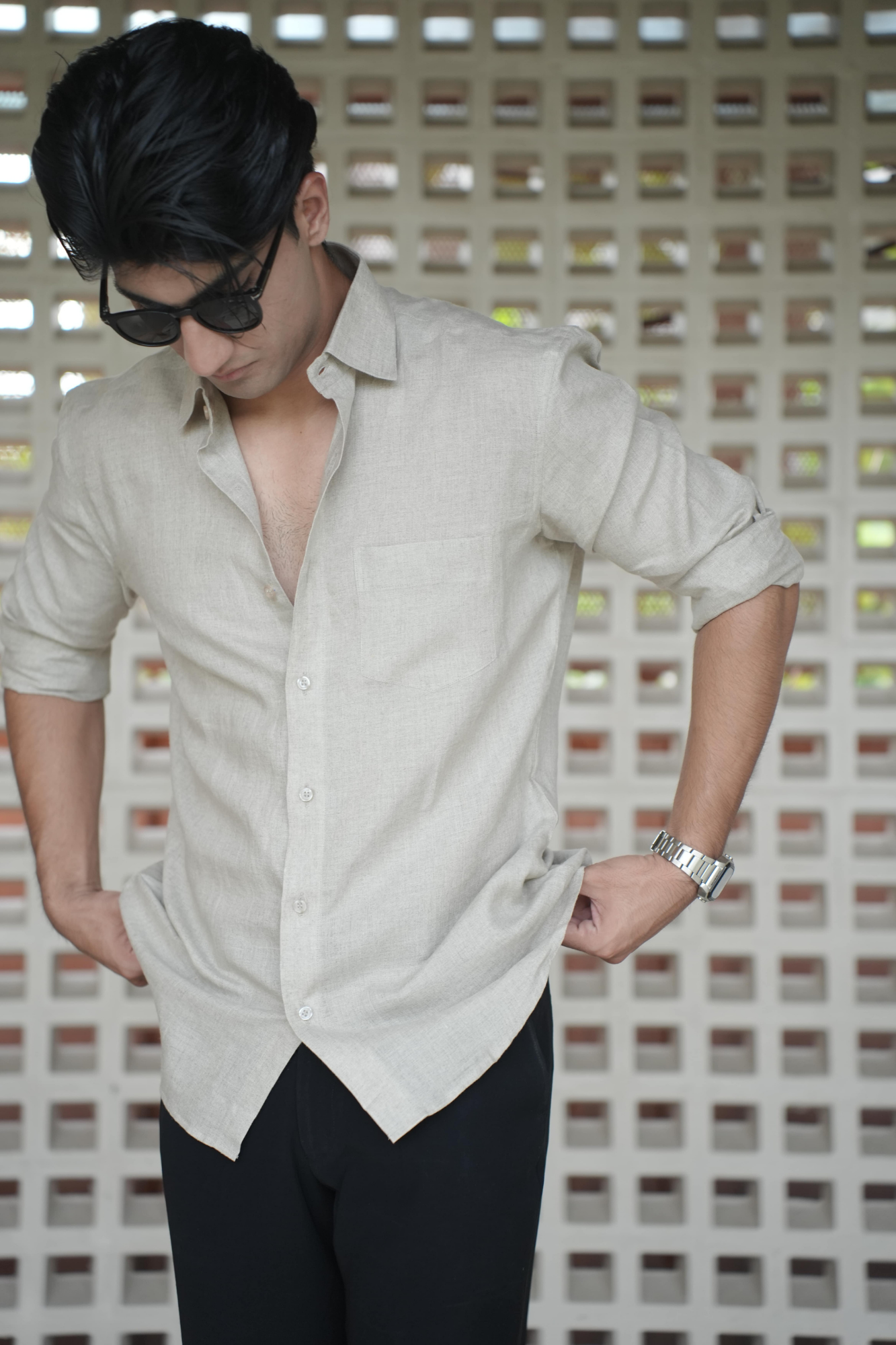 Natural Khadi Linen Shirt