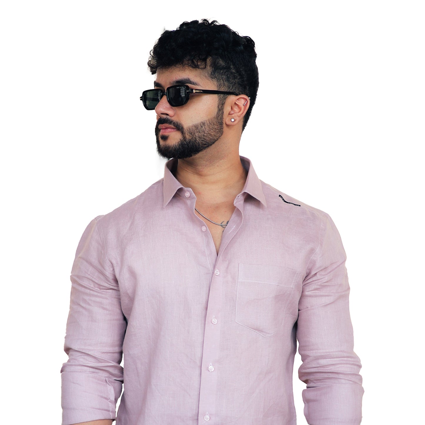 Linen Shirt – Dusty Pink