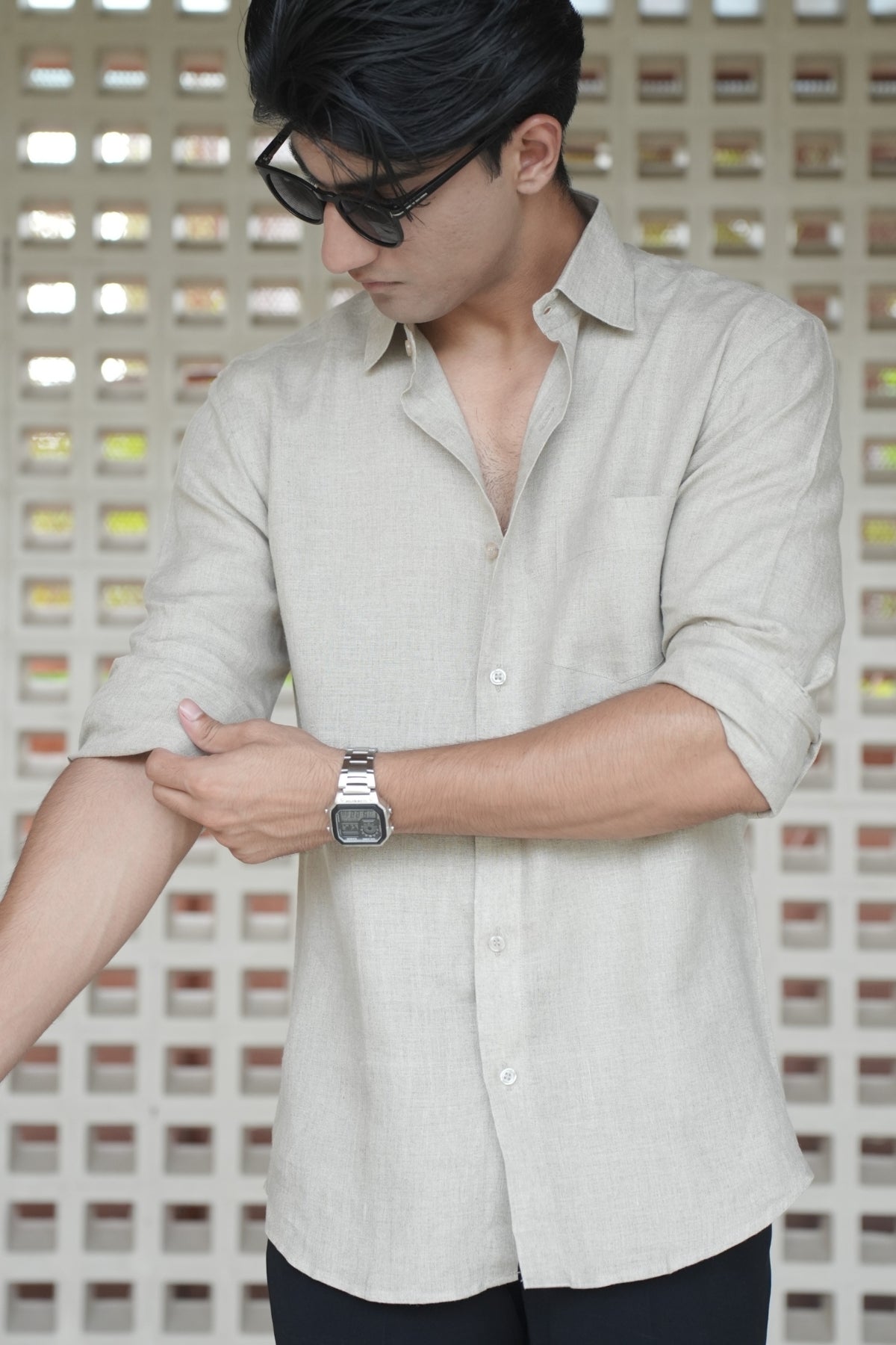 Natural Khadi Linen Shirt
