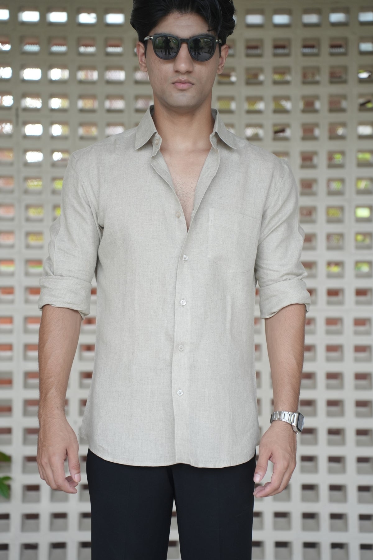 Natural Khadi Linen Shirt