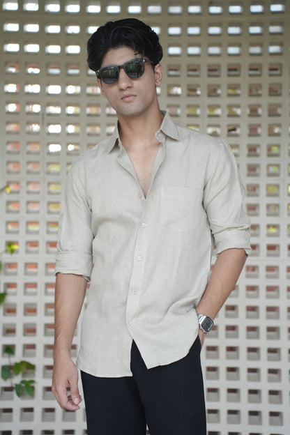 Natural Khadi Linen Shirt